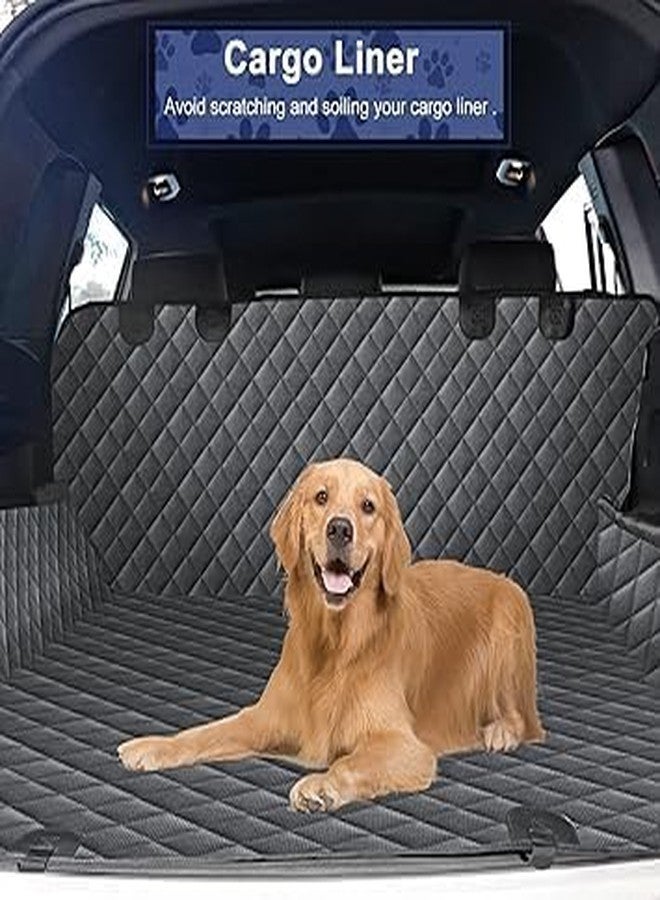 BLESSING PET SUPPLY Dog Seat Cover for Back Seat, 100% Waterproof with Mesh Window, Scratch Prevent Anti-Slip Dog Car Hammock, Standard (Normal Gray Dog CAR SEAT Cover) - Image 5